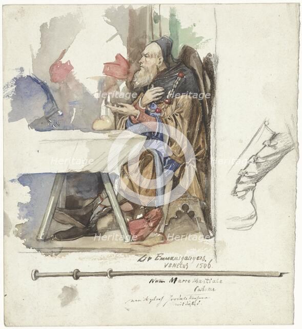 Detail from The Supper at Emmaus, 1865-1930. Creator: Jac van Looij.