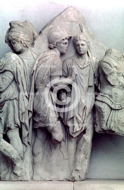 Detail from the Telephus Frieze of the Pergamon altar, 164-156 BC. Artist: Unknown