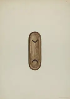 Detail, Front of Confessional, 1937. Creator: William Kieckhofel