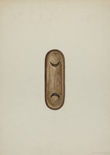 Detail, Front of Confessional, 1937. Creator: William Kieckhofel