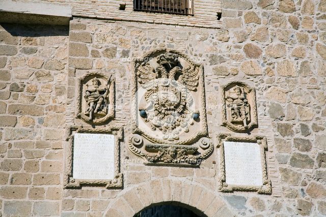 Detail, Puente de San Martin (St Martin's Bridge), Toledo, Spain, 2007.  Creator: Samuel Magal.