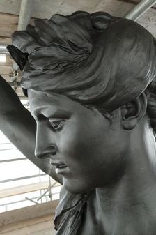 Detail, quadriga statue, Wellington Arch, Hyde Park Corner, Westminster, London, c2015. Artist: Derek Kendall