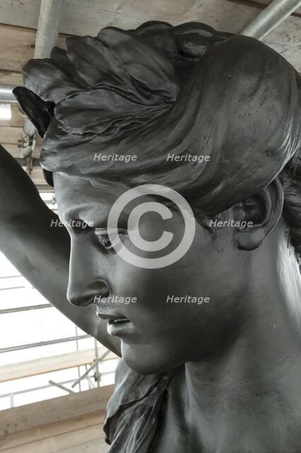 Detail, quadriga statue, Wellington Arch, Hyde Park Corner, Westminster, London, c2015. Artist: Derek Kendall.