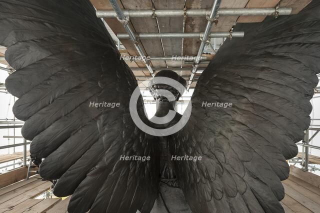 Detail, quadriga statue, Wellington Arch, Hyde Park Corner, Westminster, London, c2015. Artist: Derek Kendall.