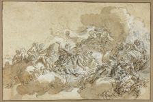 Detail Study for The Assumption of St. Agnes, 1670/90. Creator: Giovanni Battista Gaulli Baciccio