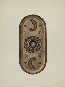 Detail, Side of Confessional, 1937. Creator: William Kieckhofel