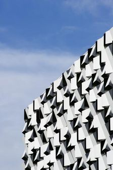 Detail view of the building known as the Cheese Grater Sheffield, South Yorkshire, 2009. Artist: Historic England Staff Photographer