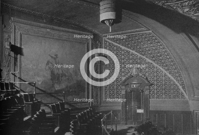 Detail, wall decorations in the gallery, Roosevelt Theatre, Chicago, Illinois, 1925. Artist: Unknown.