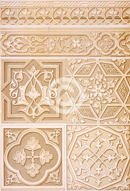 Detailed studies of Architectural Decoration, pub. 1883. Creator: Alhusain Fawzy (19th century).