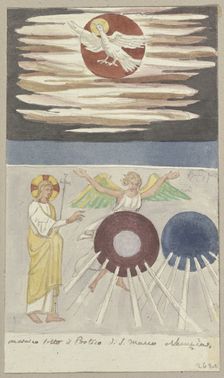 Detailed Study of a Mosaic in the Porch of St. Mark's Basilica in Venice, 1818-1843. Creator: Johann Anton Ramboux