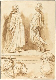 Details from the Adoration of the Magi and the Pool at Bethesda, 1774. Creator: Jean Claude Richard Saint-Non