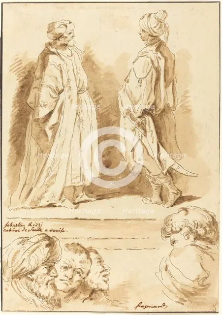 Details from the Adoration of the Magi and the Pool at Bethesda, 1774. Creator: Jean Claude Richard Saint-Non.