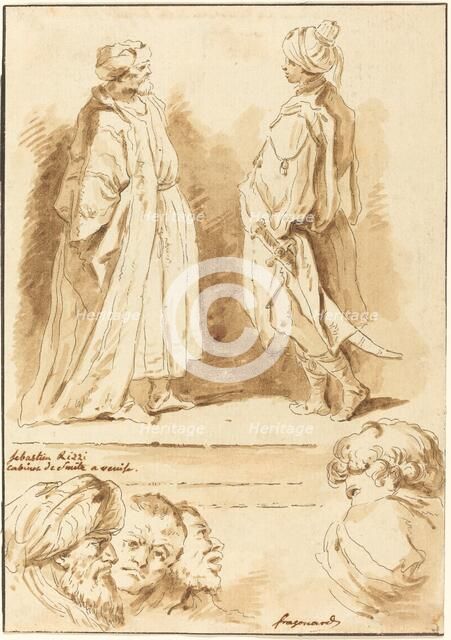 Details from the Adoration of the Magi and the Pool at Bethesda, 1774. Creator: Jean Claude Richard Saint-Non.