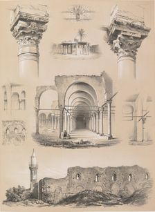 Détails, mosquée d’Amrou, au Kaire, 1843. Creator: Joseph Philibert Girault De Prangey