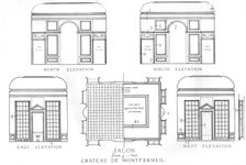 Details of the salons, Chateau de Montfermeil, Paris, 1924