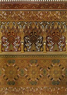 Details of the upper part of "Lindaraja's" Balcony 1907. Creator: Unknown