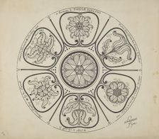Details of a Punch Bowl, c. 1936. Creator: Lawrence Flynn