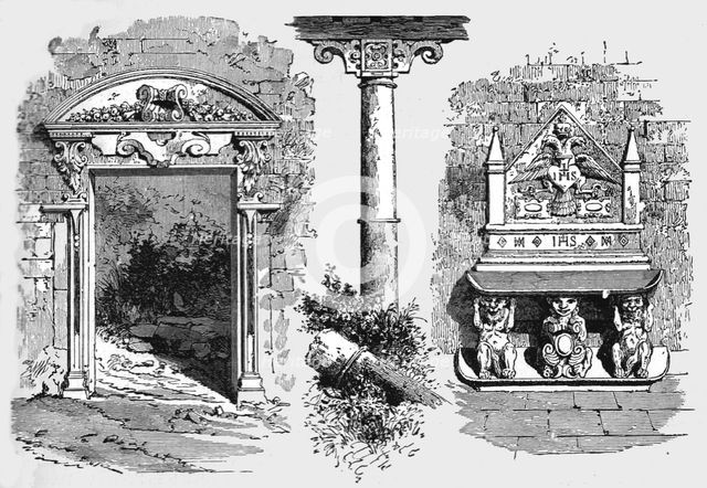 ''Details of Jesuit architecture in Paraguay; A visit to Paraguay during the war', 1875. Creator: Unknown.