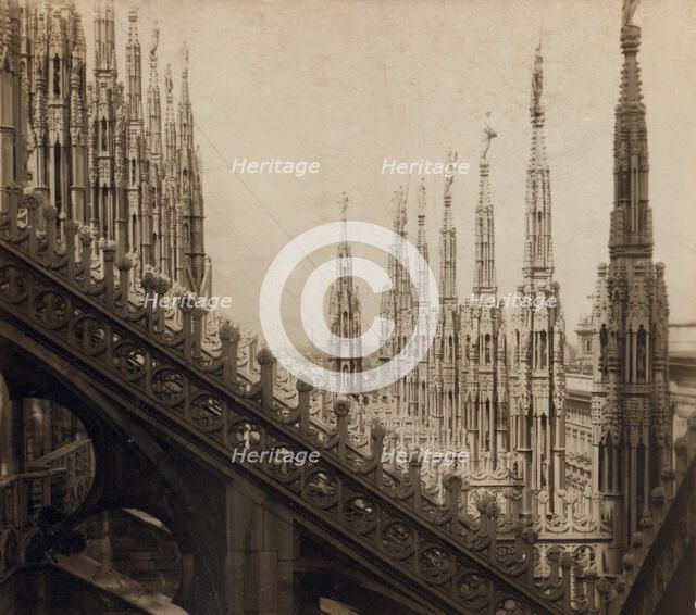 Details of Milan Cathedral, between 1905 and 1915. Creator: Sergey Mikhaylovich Prokudin-Gorsky.