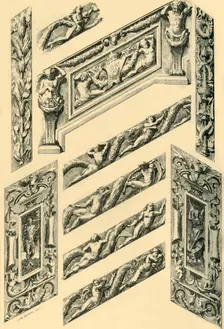 Details of Staircase Decoration c1870s, (1881). Creator: John Watkins