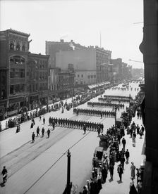 Detroit commandery, no. 1, state encampment, Michigan K.T. [Knights Templar], between 1900 and 1910. Creator: Unknown