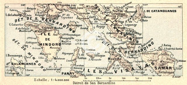 ''Detroit de San Bernardino; Les Terres Du Pacifique', 1914. Creator: Unknown.