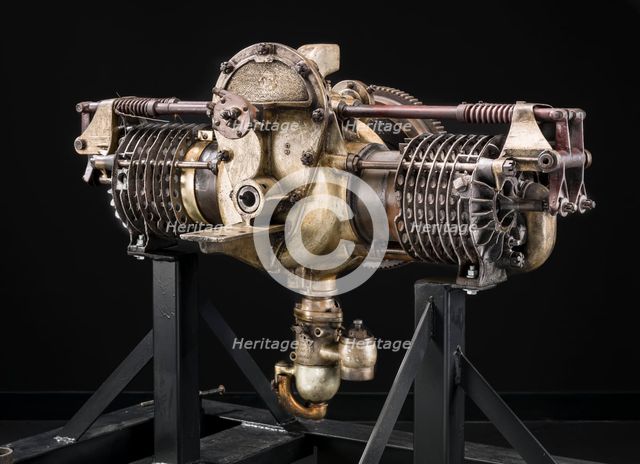 Detroit Horizontally-Opposed 2-Cylinder Engine, ca. 1910-11. Creator: Detroit Airplane Motor Company.