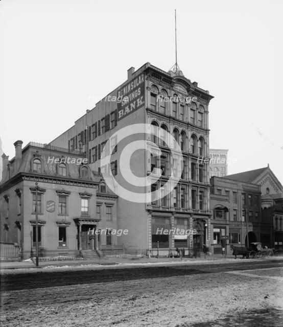 Detroit Peninsular Savings Bank, between 1900 and 1905. Creator: Unknown.