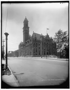 Detroit post office, c1900. Creator: Unknown