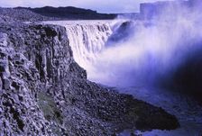 Dettifoss from NE, Iceland, 20th century. Artist: CM Dixon