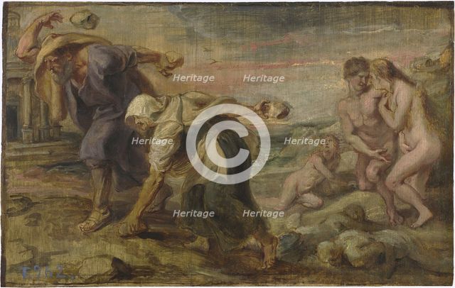Deucalion and Pyrrha, ca 1636. Artist: Rubens, Pieter Paul (1577-1640)