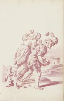 Deucalion and Pyrrha, c.1701. Creator: Jacob Toorenvliet