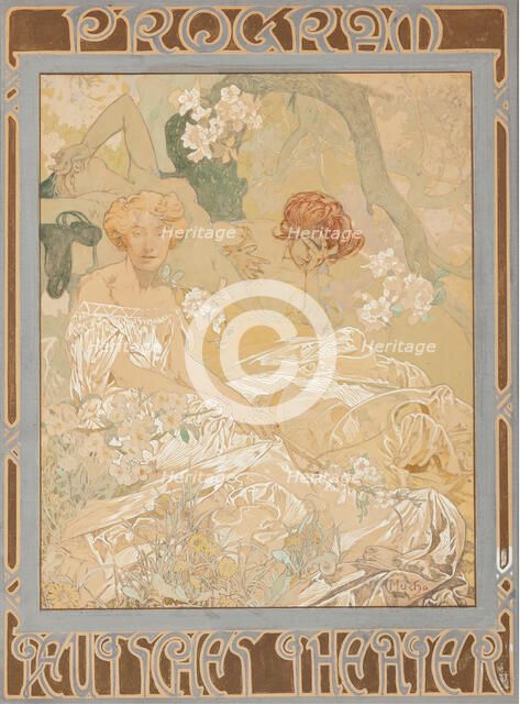 Deutsches Schauspielhaus. Theatre programme, 1908.