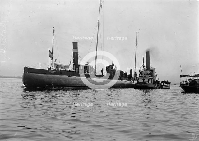 Deutschland - German Submarine at Baltimore, 9-10 July 1916. Creator: Harris & Ewing.