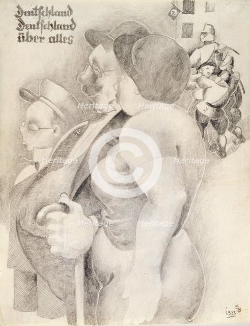'Deutschland, Deutschland uber alles', 1933.  Artist: Erich Borchert