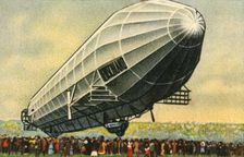Deutschland LZ 7 zeppelin, 1910, (1932). Creator: Unknown