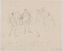 Deux Artistes Célèbres de Paris, 1858. Creator: James Abbott McNeill Whistler