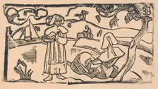 Deux Bretonnes (Two Breton Women), about 1891. Creator: Emile Bernard