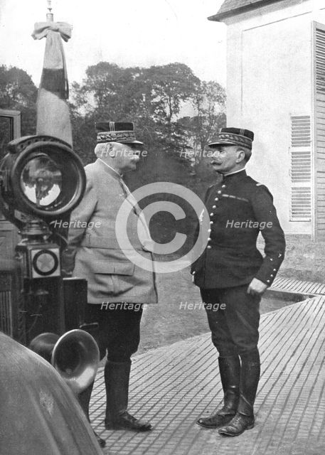 ''Deux Chefs; Joffre et Foch', 1914. Creator: Unknown.