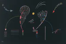 Deux Côtes, 1938. Creator: Kandinsky, Wassily Vasilyevich (1866-1944)