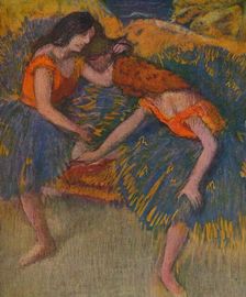 Deux Danseuses Corsages Jaunes c1902. Artist: Edgar Degas