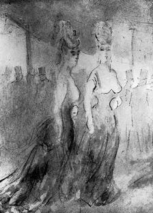 Deux Elegantes 19th century, (1930).Artist: Constantin Guys