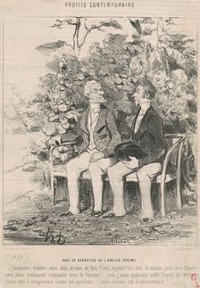 Deux ex capacité de l'ancien régime, 19th century. Creator: Honore Daumier