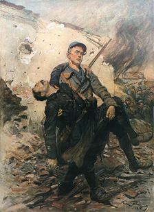 'Deux Heros; Tableau de Georges Scott. 1915. Creator: Georges Bertin Scott