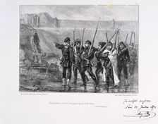 Deux heures, c'est si vite passe quand il fait beau Siege of Paris, 1870-1871 (1871). Artist: Auguste Bry