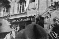 Deux incidents en Suise; Trois Instantanes de l'incident du drapeau Allemand..., 1916. Creator: Unknown