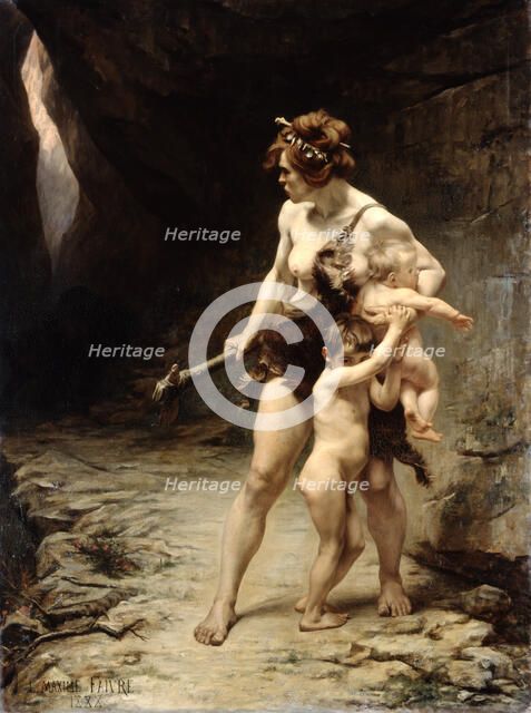 'Deux meres' ('Two Mothers'), 1888. Artist: Leon-Maxime Faivre