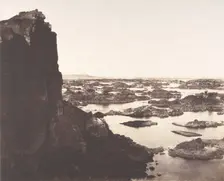 Deuxième Cataracte, Rocher d'Abouçir, Rapides et Ilots Granitiques, 1851. Creator: Félix Teynard