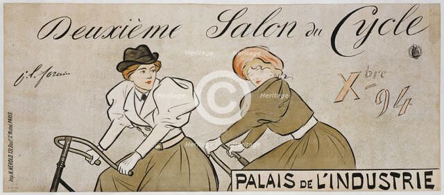 Deuxième Salon du Cycle, 1894. Creator: Forain, Jean-Louis (1852-1931).