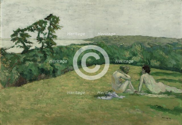 Devant la mer (Varengeville), before 1910. Creator: Ker Xavier Roussel.